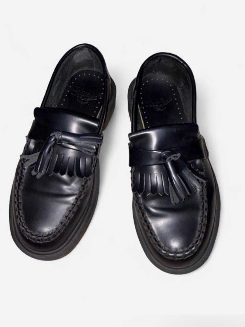 Dr. Martens Adrian Quad Black Leather Tassel Loafers Women’s US 5